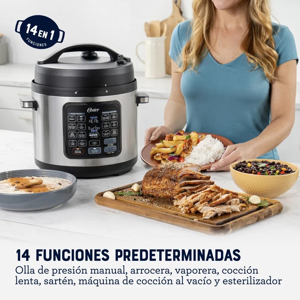 Multiolla Turbo Oster 5.7L 14 Funciones Predeterminadas CKSTPCECT57DF - Imagen 5