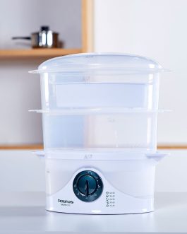 Vaporera de Alimentos Taurus SALUTECOOK Blanco