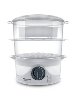 Vaporera de Alimentos Taurus SALUTECOOK Blanco