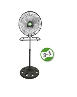 Ventilador Pequeño 3 en 1 de 12″ Bossko BK-8312VP/NG Negro