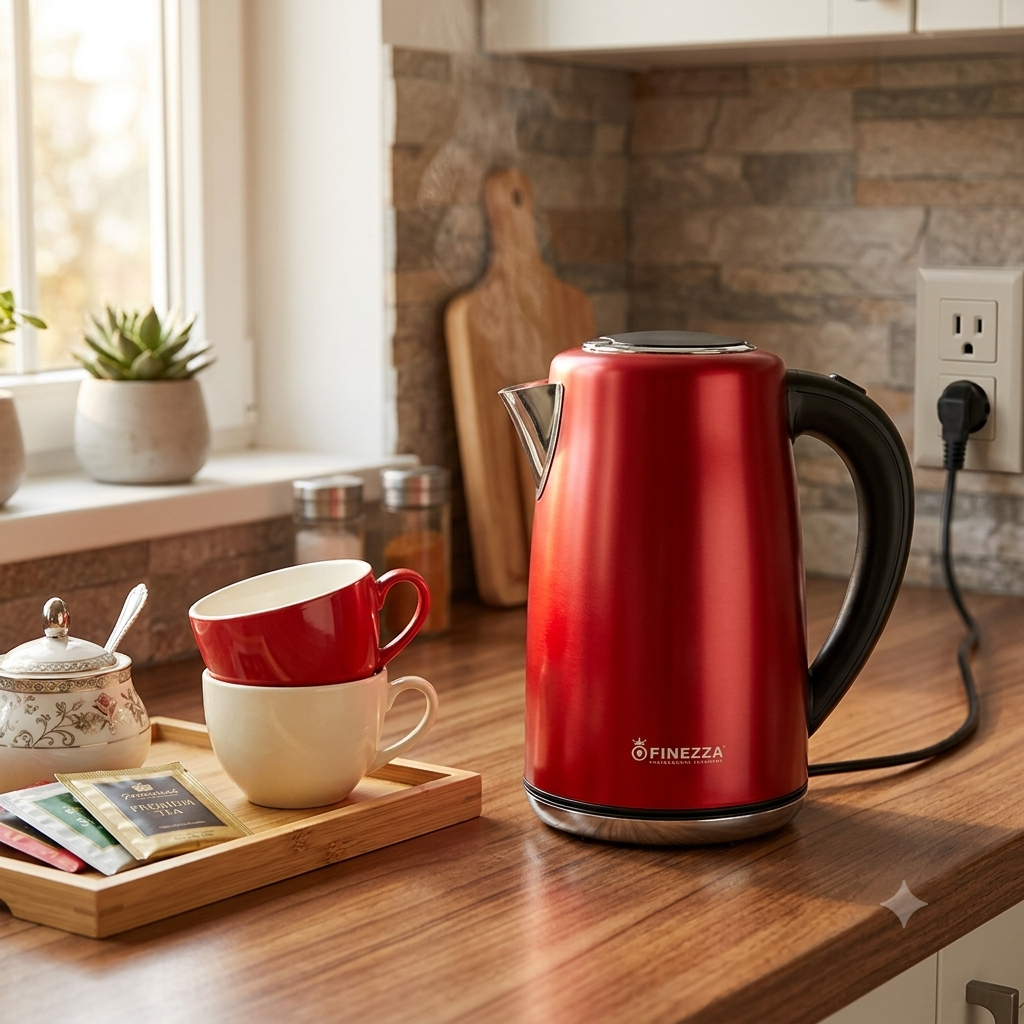 Hervidor eléctrico FINEZZA 2 L CK-664HR ROJO - Imagen 5
