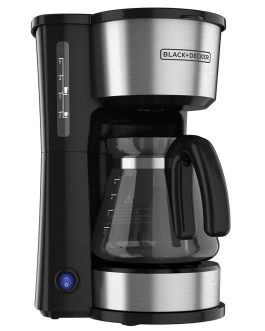 Cafetera 4 en 1 BLACK & DECKER CM0755S Plateado.