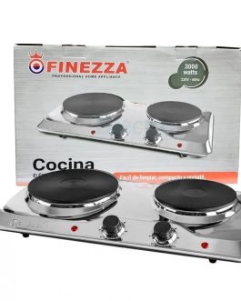 Cocina Eléctrica 2 Hornillas FINEZZA FZ-204D4CH Acero