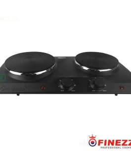 Cocina Eléctrica 2 Hornillas Finezza FZ-204D4N Negro