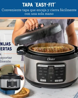 Multi-olla rápida ovalada Oster de 5.7 L con 15 funciones CKSTPCECOV57