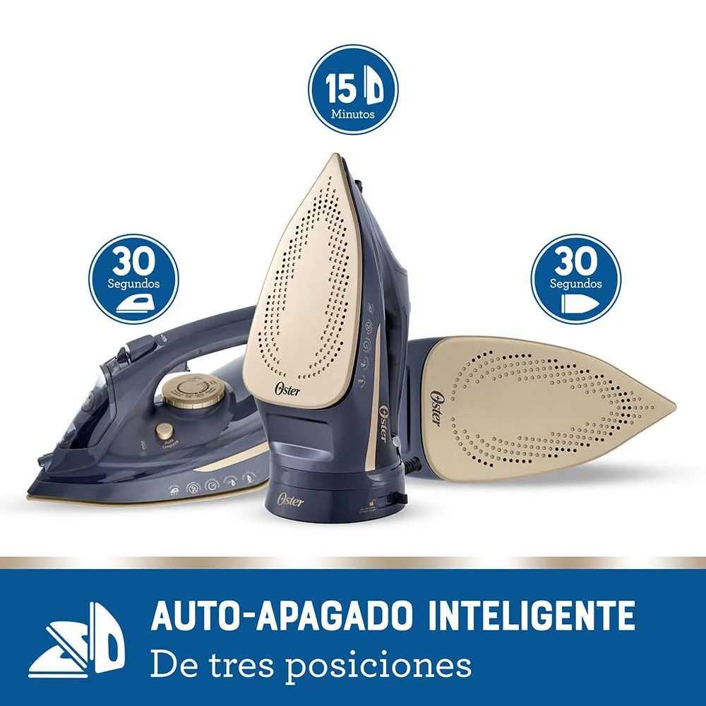 Plancha a vapor inalámbrica Oster 2 en 1 con suela cerámica GCSTCC5000 - Imagen 7