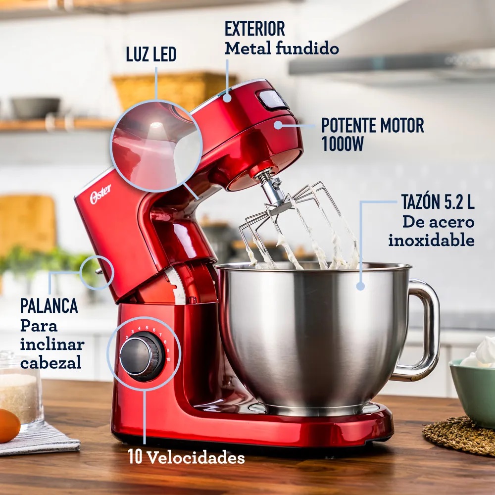 Batidora Planetaria Oster con tazón de gran capacidad FPSTSMPL3R - Imagen 4